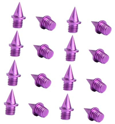 16 piezas de clavos para zapatillas de atletismo, clavos para correr en pista y campo, clavos para pista portátiles, resistentes y profesionales, para