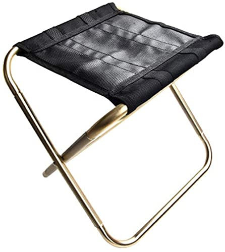 Windmilne Tragbare Klappstühle, ultraleichter Kleiner Campinghocker, Klapphocker für den Außenbereich, Angelstrand, Aluminiumstuhl-B (A)