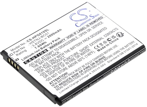 TECHTEK Batterie pour Ordinateur Portable 2000mAh Compatible avec [HP] Prime Graphing Calculator, Prime V1, RMN HSTNJ-BC01 remplace HSTNJ-BC01 FBA
