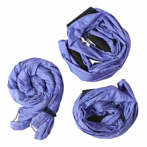 CHEOTIME Aerial Yoga Swing Set, Ultra Starke Yoga Hängattat Trapezen extension, antigravitation ceiling hanging yoga loop in version exercises trapezus version equipment (Lila)