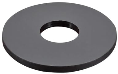 20-100 pezzi distanziali piatti in nylon di vari colori, rondelle in plastica, guarnizione a O, vite, M2, M2,5, M3, M4, M5, M6, M8, M10, M12~M18, distanziali isolanti in nylon(Black,M8x16x2(20Pcs))
