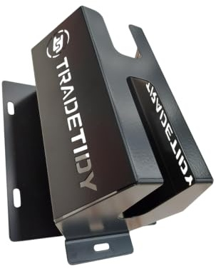 Tradetidy Adhesive Tape Holder – Heavy-Duty Steel Wall-Mounted Rack for 4 Rolls (50mm) – Ideal for Vans, Workshops & Garages – UK-Made, Powder-Coated Finish (Black)