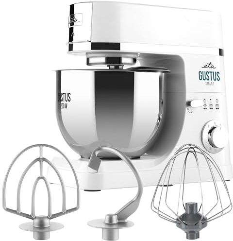 ETA Gustus Smart IV I 1.200W I Küchenmaschine mit Edelstahl-Schüssel I Planetenrührsystem