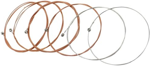 Akustikgitarrensaiten Phosphorbronze Legierung für Akustische Gitarre | Einfache Montage, Klangformung, 6 Stück-pack, Metallwicklung, Sauberer Instrumentenzustand