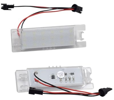 2 Stück Kennzeichenleuchte Rücklicht für Opel Astra H J K Corsa Zafira Insignia Vectra Meriva Adam LED Nummernschildbeleuchtung hinten