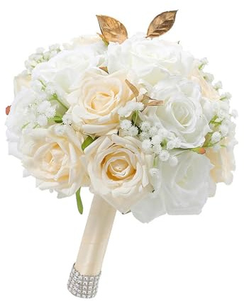 MotiveTech Bouquet Da Sposa, Bouquet Da Lancio Della Sposa, Composizione Fai Da Te, per Festa di Nozze