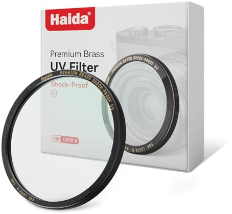Haida Filtro UV de latón a prueba de golpes de 49 mm para LEICA Q