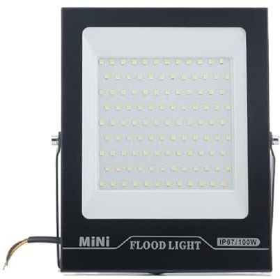 LEJDI Home Bulbs 10pcs/lot AC220V Led Floodlight Slim Garden Light Outdoor Waterproof 10W/20W/30W/50W/100/150/200W Household Lamp(6500k Cool White,100W)
