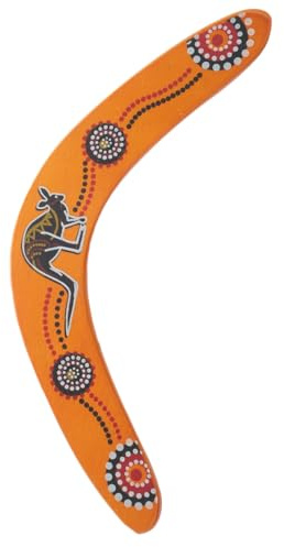 Healifty Boomerang en Bois Volant Sportif, 33x2,5x0,5 Cm, Jouet d'exercice pour Adultes, Jouet Extérieur de Loisirs, Jeu de Plein Air pour Famille et Amis