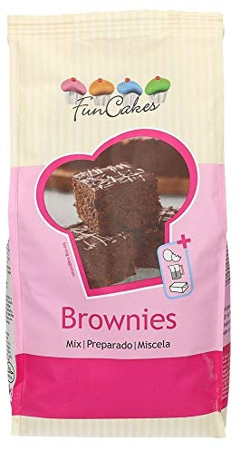 FunCakes Mix for Brownies 1kg, Backmischung für Brownies und Muffins