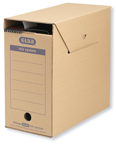 ELBA Hängeregistratur-Box Tric System Standard, 6 Stück, naturbraun