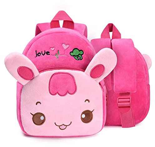 URAQT Kinderrucksack Babyrucksack Kindergartenrucksack for Kinder Baby Jungen Mädchen Kleinkind, Niedlichen Kaninchen