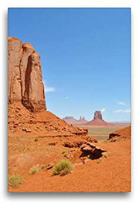 Premium Textil-Leinwand 30 x 45 cm Hoch-Format Merrick Butte, Leinwanddruck von Nadine Büscher