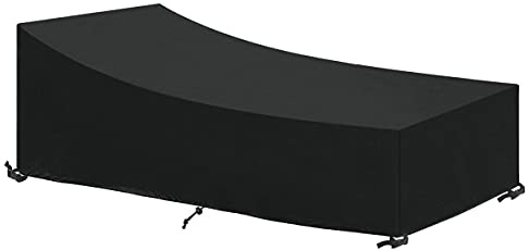 SanGlory Utomhus solstol överdrag och solbad - vattentätt, vindtätt, UV-skydd, för trädgårdsstol 200 x 75 x 40/70 cm
