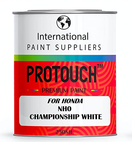 PROTOUCH FOR HONDA NH0 CHAMPIONSHIP WHITE BASECOAT NEAT UNTHINNED CAR PAINT 250ML TIN