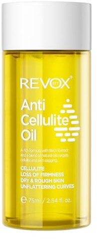 REVOX B77 - Skin Therapy Anti Cellulite Oil, 75 ml, Aceite Anticelulítico, Tonifica Zonas Problemáticas en 2 Semanas, Mejora Textura y Elasticidad de la Piel, Nutre en Profundidad, Piel Suave y Tersa