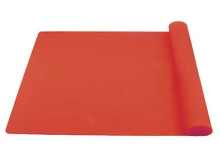 Antihaft-Silikon-Backmatten, Blätter, Rollen, Schneidematte, Fondant, Ton, Gebäck, Zuckerguss, Teig, Rechteck-Maker, Kochutensilien, Backformen, 1PC-Red-40cm x30cm