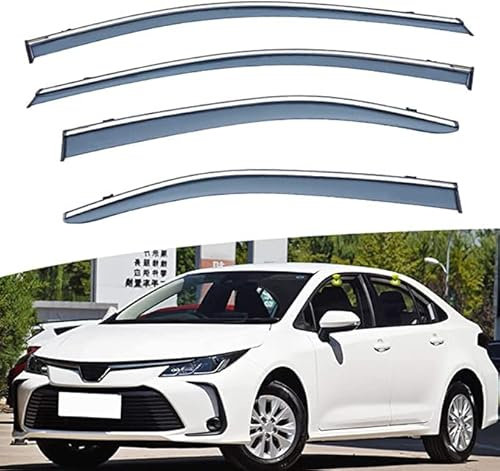 Juego de 4 Deflectores de Viento, Protector de Nieve para Lluvia Y Sol de Baja Acumulación de Calor para Reemplazo de Automóviles para Toyota Corolla LEVIN 2019-2022