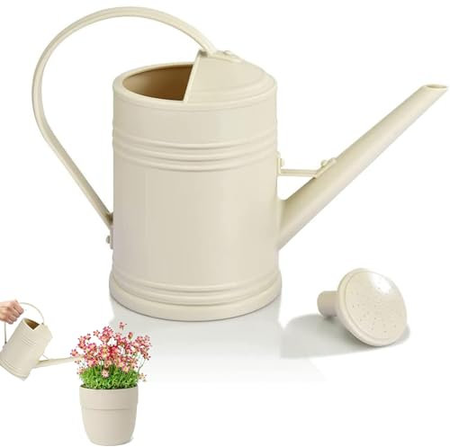 Dasing Annaffiatoio da 5 litri di plastica, annaffiatoio per piante d'appartamento, beccuccio lungo, manico perfetto per piante da giardino, fiori ()