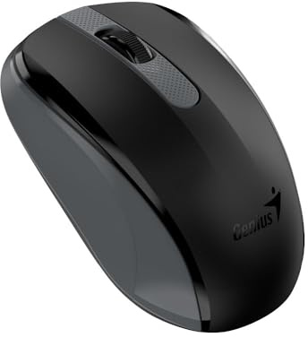 MOUSE Genius, NX-8008S, PC sau NB, wireless, 2.4GHz, optic, 1200 dpi, butoane/scroll 3/1, , negru, 31030028400 (timbru verde