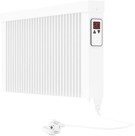 eVARMO Areo Direct Base 800 W Elektroheizung – Elektrische Flächenspeicherheizung mit Schamottkern – Digitale Thermostatsteuerung mit App – WLAN-fähiger Heizkörper zur Wandmontage
