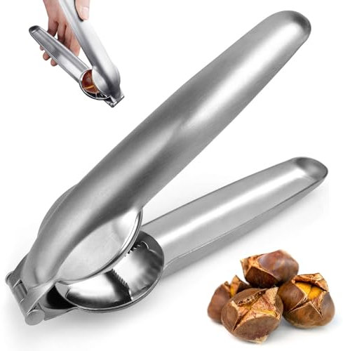 Corta Castañas, Alicates Castañas, Cortador de Castañas, Pelador de Castañas, Chestnut Cutter Opener, Cocina Cascanueces, Cascanueces Acero Inoxidable, Pinzas de Castañas, Abridor Castañas ﻿