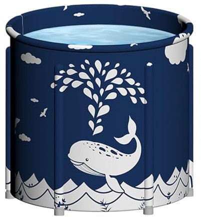 Vasca pieghevole compatta – Vasca da bagno portatile portatile per adulti | Vasca da bagno pieghevole per doccia, ammollo, bagno freddo, centro benessere, vasca da bagno salvaspazio per interni e