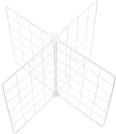 TOPPERFUN Divisori Metallici per Congelatore a Pozzetto e Frigorifero in Ferro 41x41x32 Cm Griglia Ventilata e Scaffalature Regolabili per Organizzazione Efficiente Alimenti e Bevande