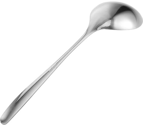 Mobestech Cucharón De Sopa De Metal Cucharón Para Wok Cucharón De Acero Inoxidable Cuchara Sopera Cucharones De Cocina Cucharas Para Servir Buffet Silver Acero Inoxidable 304
