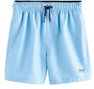 NEXT Äldre pojkar Badshorts med normal passform Blekblå 164