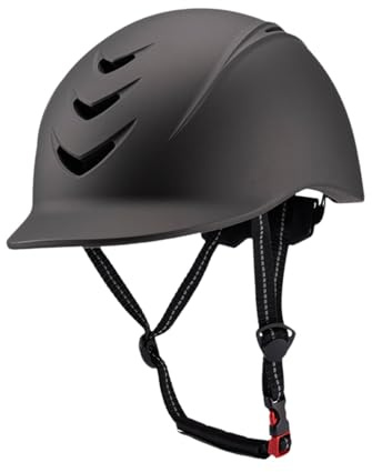 KESOTO Casco de Equitación para Deportes Al Aire Libre, Gorro de Equitación Ajustable, Accesorios para Hombre Y Mujer, Titanio