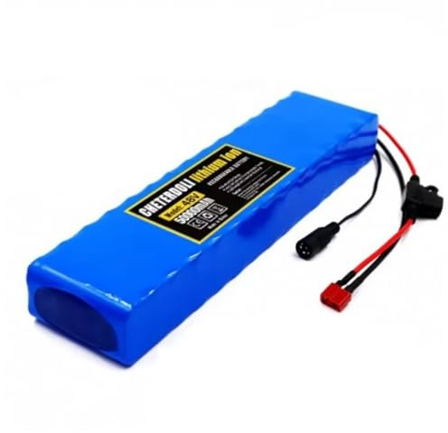 AYKLFNW E-Bike 48V 50Ah 13S2P Bicicleta Eléctrica Batería de Ion Litio para 50W-500W Motor Scooter con BMS y Cargador Alta Capacidad Resistencia al envejecimiento 48V 50Ah,Bullet+SM