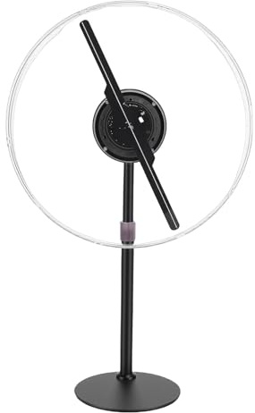 TIKATARER Ventola con Ologramma 3D da 12,59 Pollici 234 LED, Proiettore Video Pubblicitario, Display Olografico da 2300 Giri/min con Scheda da 16 GB, Ideale per Aziende, Centri Commerciali e Bar