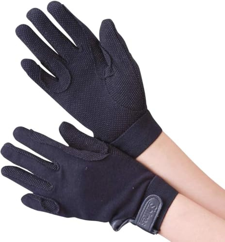 Shires - Guanti Newbury, Uomo bambini Donna Unisex - Adulto, S-GR-880, nero, M