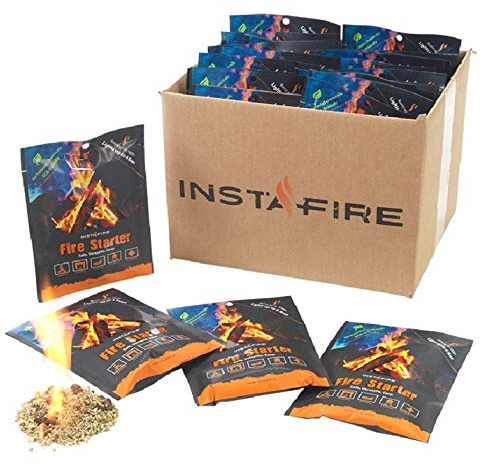 (30 Packs) Insta-Fire Fire Starter Emergency Fuel Eco-Friendly Granulated Bulk Excellent for Camping, Hiking, Fishing, and Other Outdoor Activities - As seen on Shark Tank!