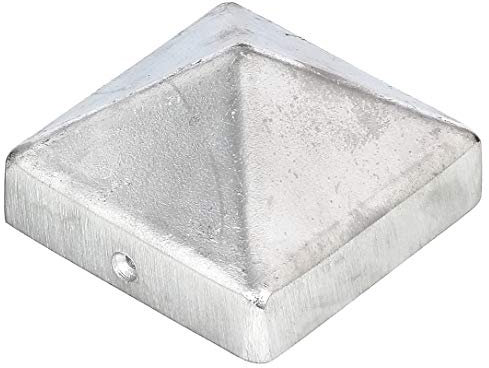 GAH-Alberts blank Alberts 217228 - Tappo per pali in legno, forma alta, in alluminio pressofuso, 70 x 70 mm