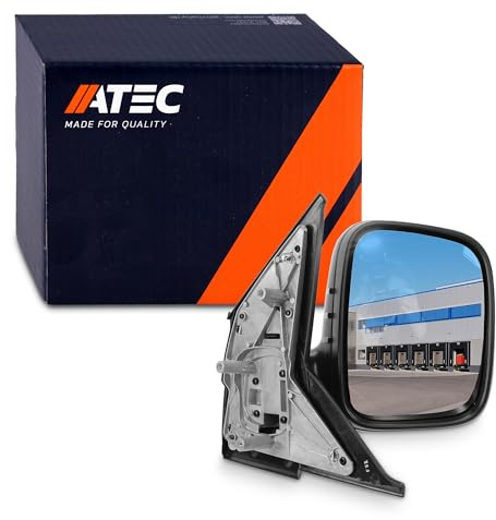 ATEC Germany 1x Außenspiegel rechts Seitenspiegel konvex Kompatibel mit VW MULTIVAN T5 (7HM, 7HN, 7HF, 7EF, 7EM, 7EN), TRANSPORTER T5 Bus (7HB, 7HJ, 7EB, 7EJ), TRANSPORTER T5 Kast
