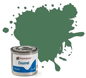 Humbrol Enamel Paint 14ML No 101 Mid Green - Matt