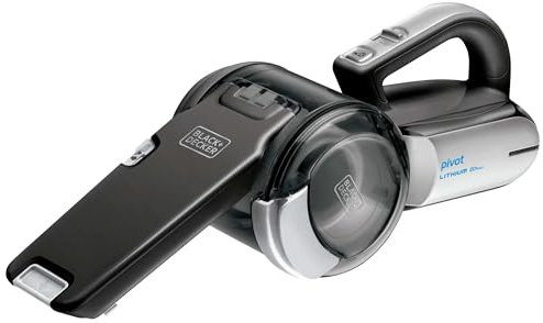 20v MAX Lithium Pivot Vacuum Includes Vacuum, Washable Filter,pre-filter, Onboard Brush, Onboard Crevice Tool, Charging Base by Black and Decker