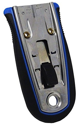 SBS® Raschietto professionale con 5 lame di ricambio | per colore | vetro | Ceranfeld | con funzione di cambio rapido