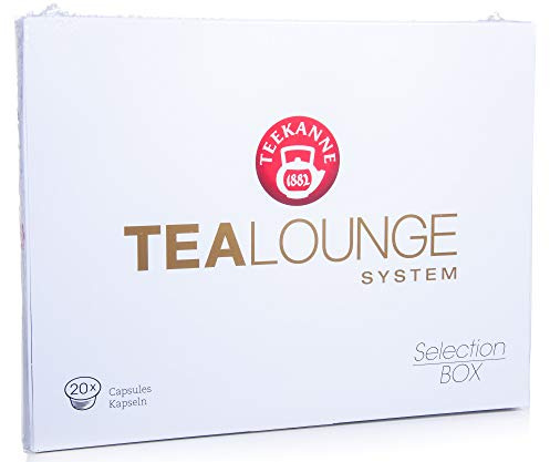 Teekanne Tealounge Kapseln, 20 Teekapseln Probierset, Geschenkbox
