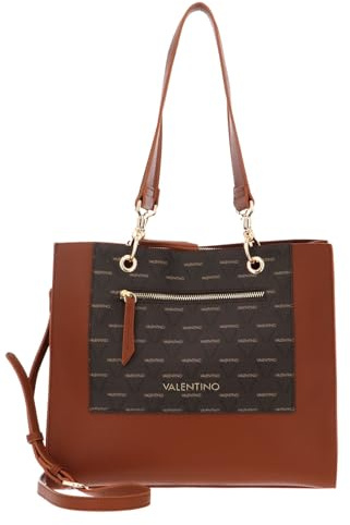 Valentino Shopper Handtasche Patch Shopping Bag Cuoio/Multicolor braun