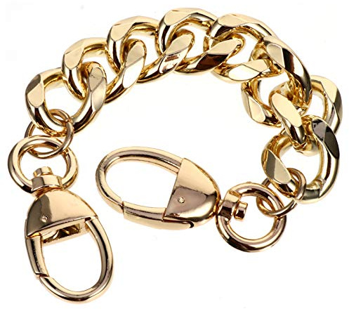 SOIMISS Goldene 19Mm Flache Kette Geldbörse Riemen Handtasche Machen Dicke Kette DIY Metalltasche Kettengriff 20Cm Ersatz Umhängetasche Griff Riemen Zubehör