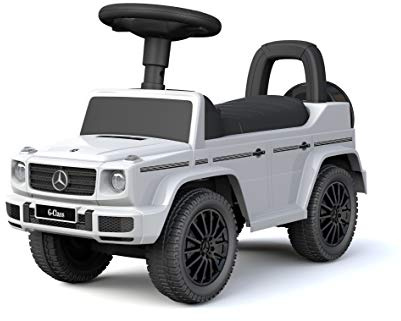 TURBO CHALLENGE - Mercedes G 350D - Camminatore - 119202 - Ruote Libere - Bianco - Max 25 kg - Plastica - Batterie Non Incluse - Giocattolo per Bambini - Regalo - A partire dai 12 mesi