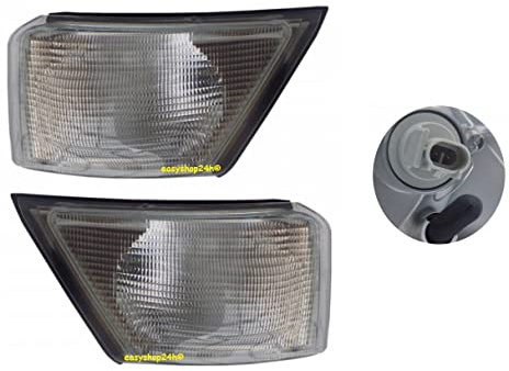 EASYSHOP24H Set 2 Fanale Fanalino Freccia Anteriore Sinistro e Destro Per Daily S2000 MK3 da 1999 a 2005 Luce Indicatore Di Direzione Lampeggiatore Bianco