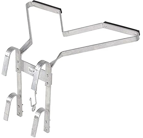Ladder Stand Off Downpipe Ladder Accessory V-Shaped Aluminum Ladder Stay Ladder Stabiliser for Most of Telescopic Ladder Folding Ladders Lightweight Non-slip Increase Workspace Easy to Install