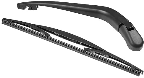 X AUTOHAUX 14inch Auto Rear Windshield Wiper Blade Arm Set for Vehicle | Rear Windscreen Wiper Blade Arm Set