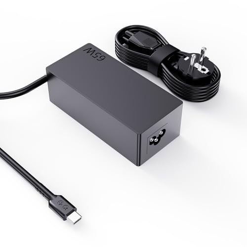 Chargeur USB-C 65W pour Lenovo Thinkpad/Chromebook, HP, Dell, Huawei, ASUS, Acer, Samsung, LG Gram, Google et Adaptateur Type C