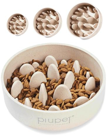 PiuPet® Gamelle Anti glouton Chien I Passe au Lave-Vaisselle I Gamelle Anti glouton Chien Grande Taille I Gamelle Chien I 0,8L