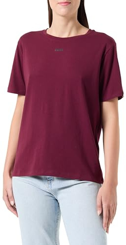BOSS CI_T-Shirt, Maglietta del Pigiama da Donna, Dark Red601,
